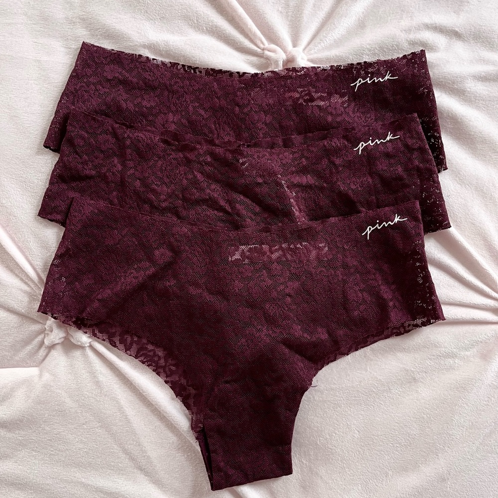 VS pink lace panties